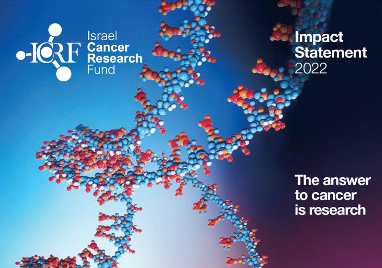 Israel Cancer Research Fund Impact Statement 2022